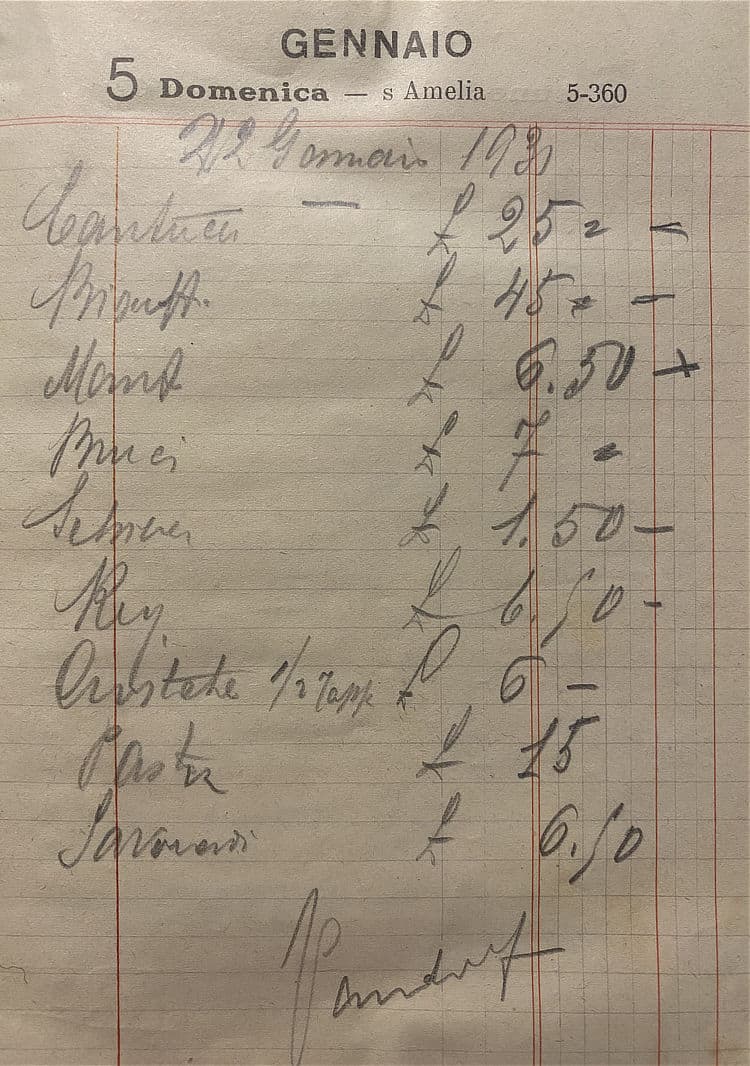 Mattei products at the September Fair of 1932